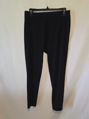 Skylee Plus Black Stretch Leggings with Elastic Waist